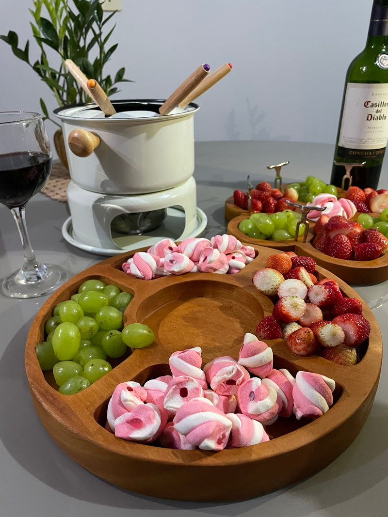 Petisqueira Fondue - Rosa dos ventos + Brinde Especial